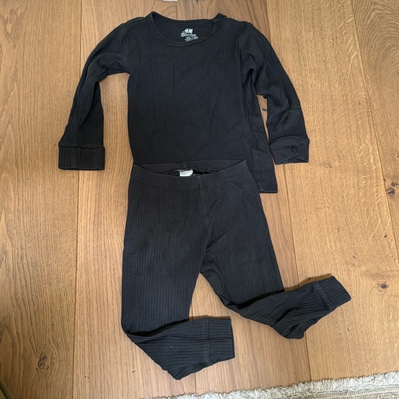 H&M grey ribbed basic set -2T - Picture 1 of 8